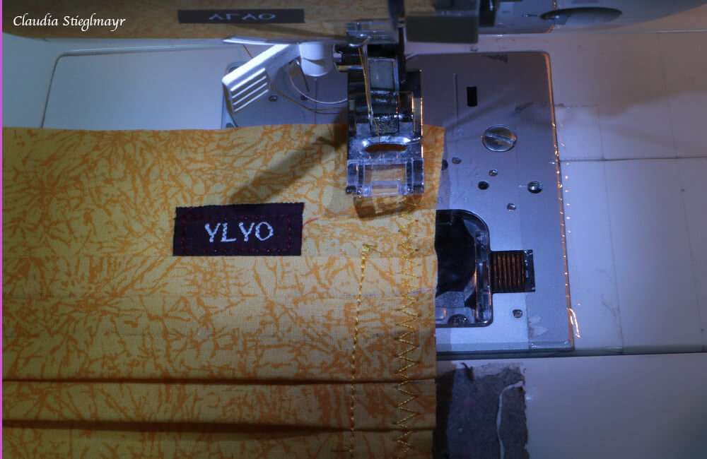 stoffmaske selber nähen – Ränder versäubern ist ganz wichtig 